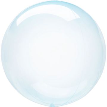 Blauw Kristal Transparante Folie Ballon 45-55 cm
