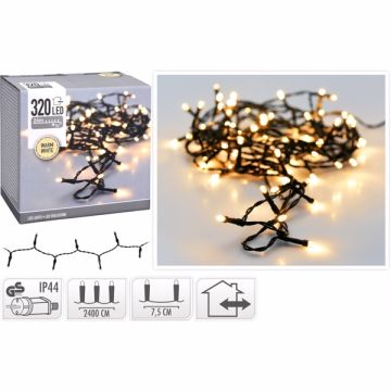 LED lichtsnoer 320 LED Warm wit met stekker - 24 m
