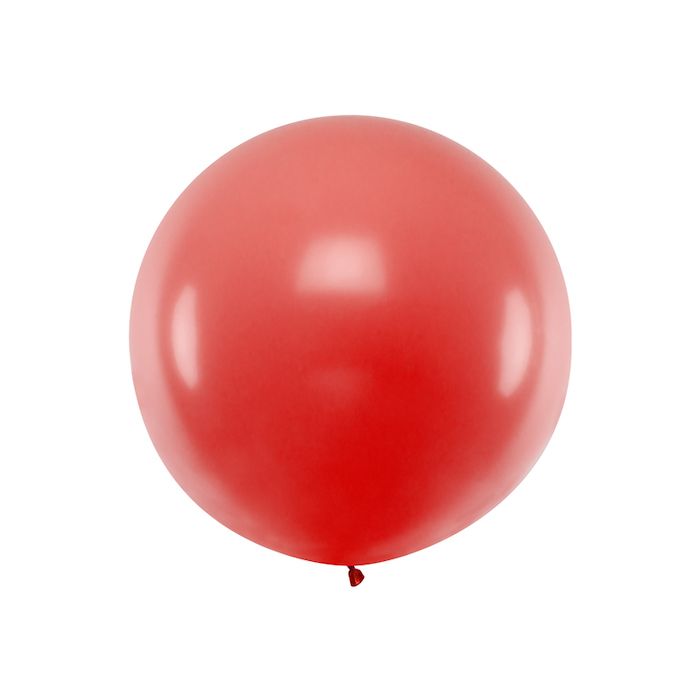 Reuzen pastel rode ballon - 1 meter