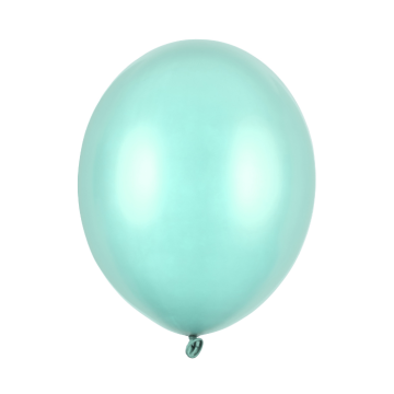 Metallic Mint Ballonnen 10x - 30 cm