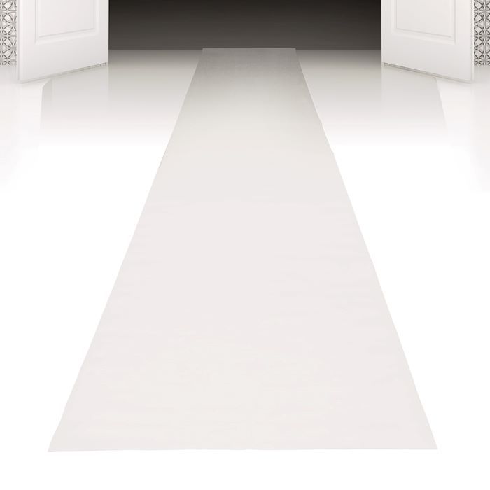 Witte loper tapijt - 450x60 cm
