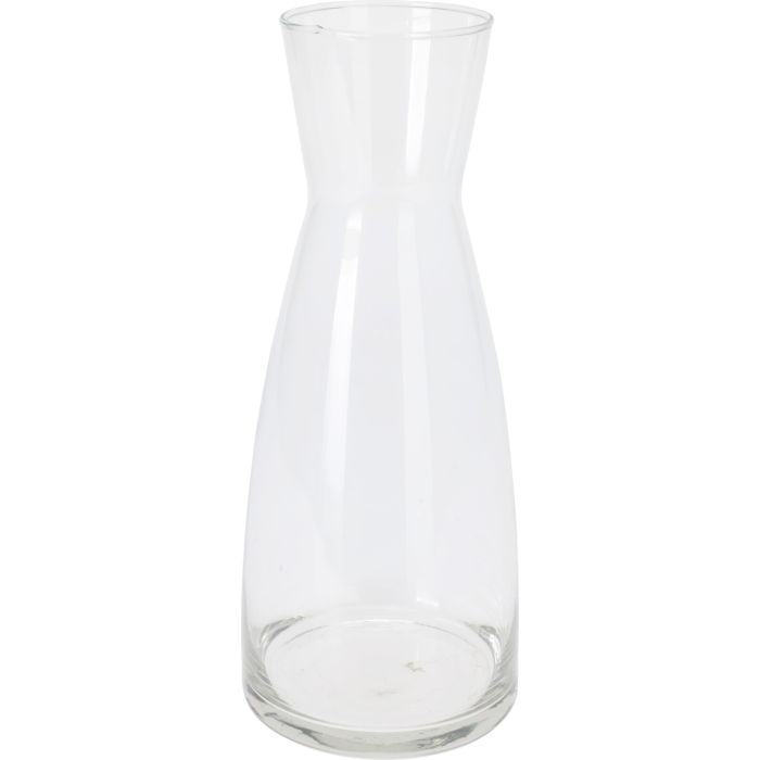Heldere glaskaraffel 1 liter Ø 10 x H 25 cm