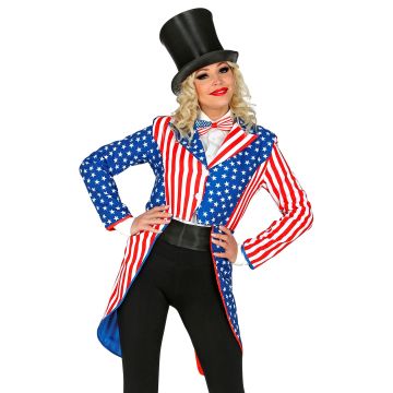 USA-jas voor dames met sterren en strepen