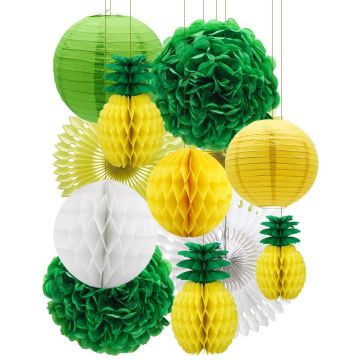 Decoraties voor zomerfeest 12x delen