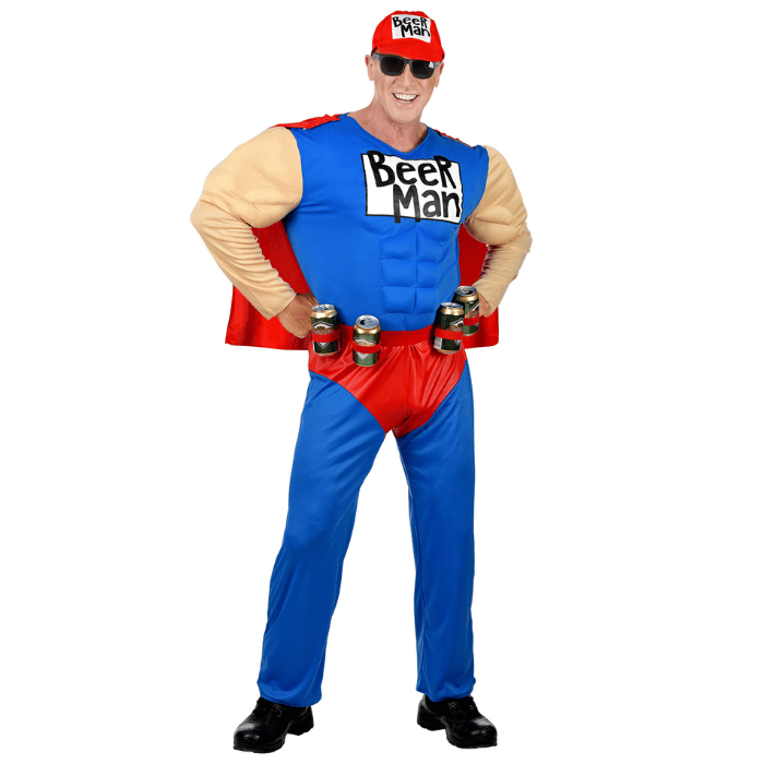 Super Bier Man kostuum 