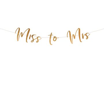 Goud Miss to Mrs Girlande - 18 x 76 cm