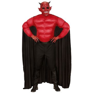 Demonenkostuum met spiertrui voor heren