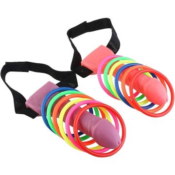 Penis Gooi Spel Inclusief 2 penissen en 12 ringen