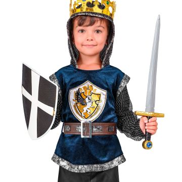 Middeleeuwse ridder kostuum voor kinderen in blauw