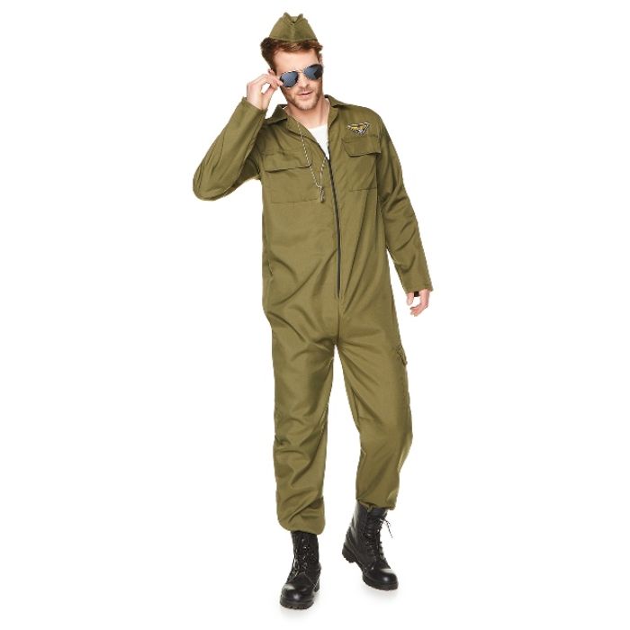 Jagerpilot kostuum groen 