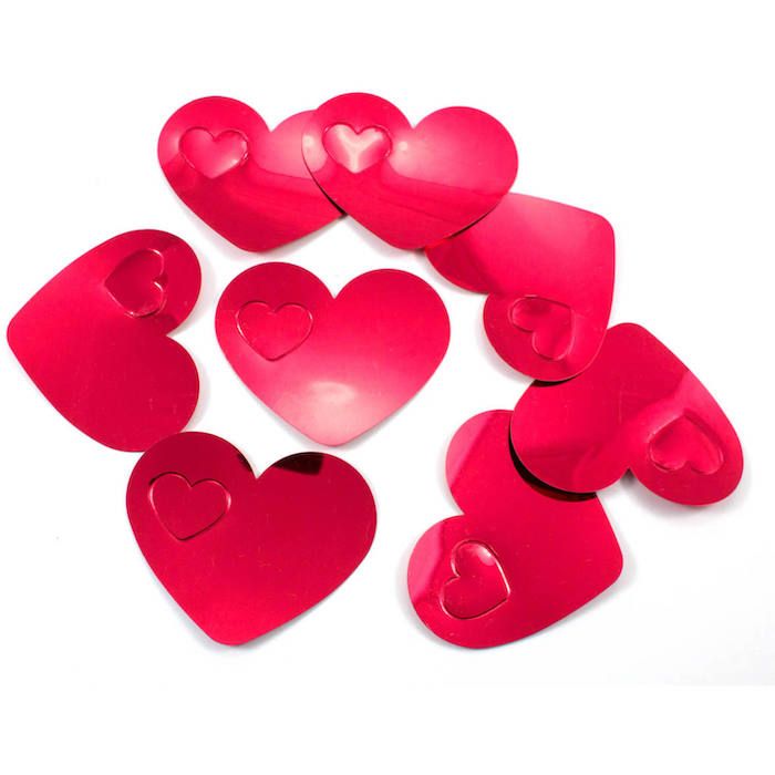 XL Hartenconfetti rood - 14 g