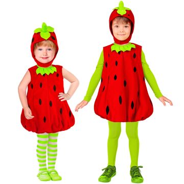 Aardbei kostuum voor kinderen - 2 delen