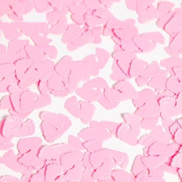 Roze babyvoetjes tafeldecoratie - 14 g