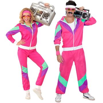 Roze retro trainingspak - 2 delen