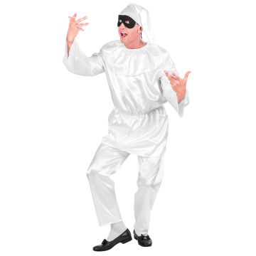 Pulcinella-clownkostuum voor heren