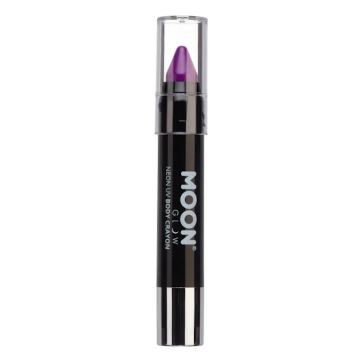Neon UV Lichaamsstift Intense Paars 3,2 g Moon Creations