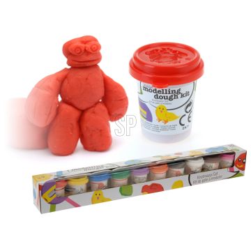 Boetseerklei in potten, 10 stk. à 55 g