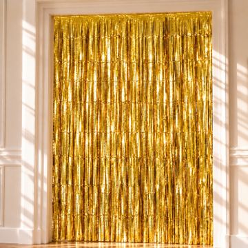 Gouden Glimmergordijn 100 x 240 cm 