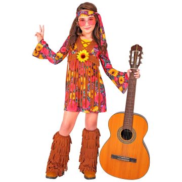 Kleurrijk hippiekostuum voor meisjes