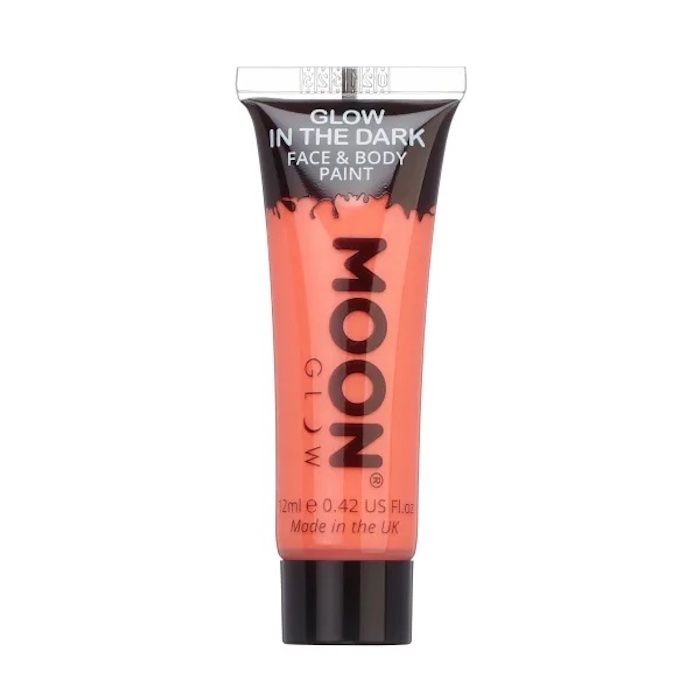 Fluorescerende gezicht- en lichaamsverf oranje Moon Creations - 12 ml