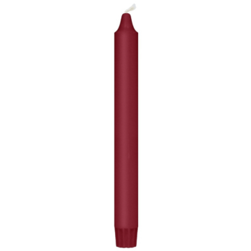 Robijnrode kaarsen 8x - 24 cm