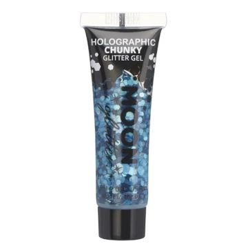 Holografische Chunky Glitter Gel Blauw 12 ml Moon Creations