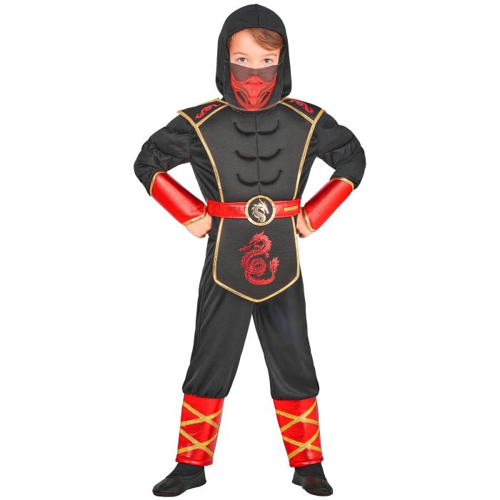 Zwart ninja kostuum voor kinderen