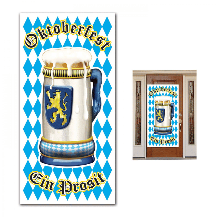 Oktoberfest deurdecoratie - 76x152 cm