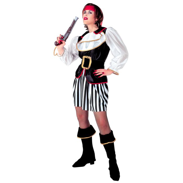 Elegante piratenkapiteinspak voor dames