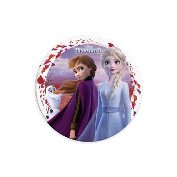 Frozen 2 papieren borden 8x - 23 cm