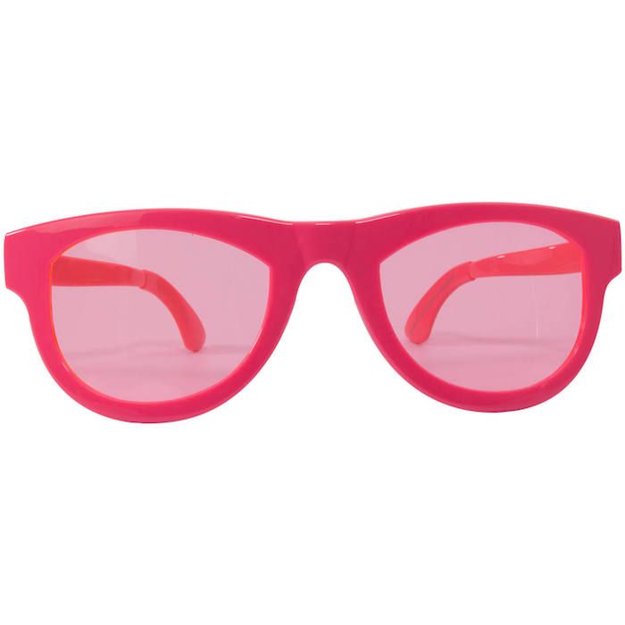 XXL neon pink zonnebril - 32x10 cm