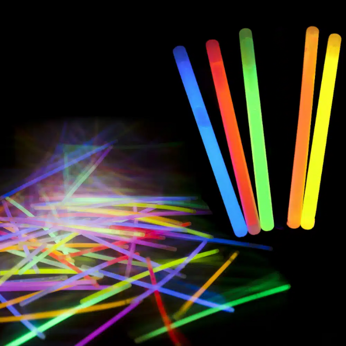 Jumbo glowsticks set 10x mix 1,2x25 cm