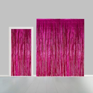 Roze Glittergordijn - 100 x 240 cm
