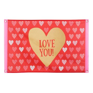 "Love you" vlag - 60x90cm