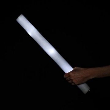LED schuimstaaf Wit - 47 cm
