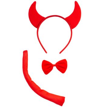 Rood duivels set incl. 3 delen
