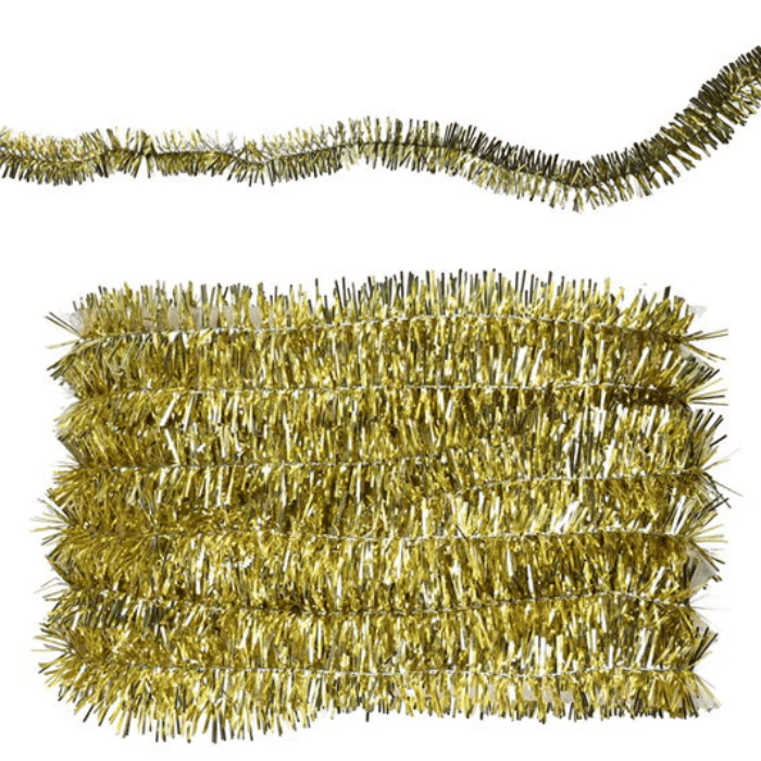 Lametta slinger goud - 5 m De Oude Apotheek