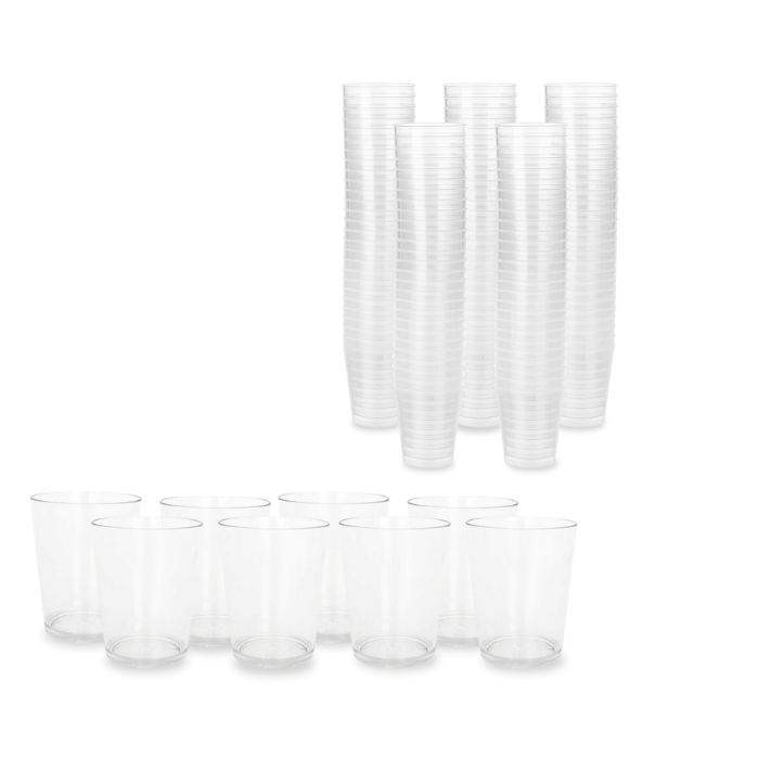 3 cl plastic shotglazen 100x helder herbruikbaar