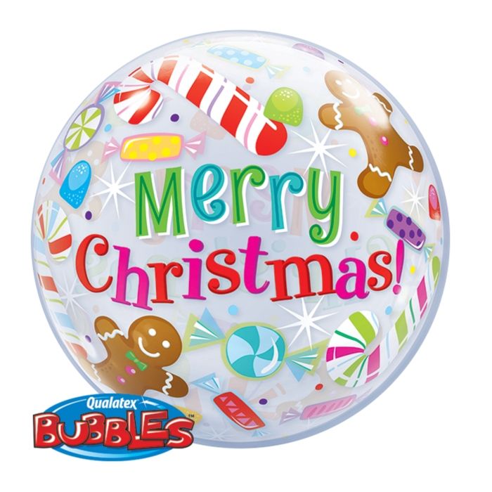 Kerstballon met kerstmotieven 56 cm 