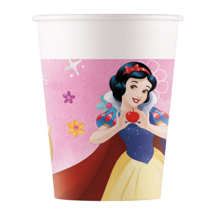 Prinsessen papieren bekers 8x - 200 ml