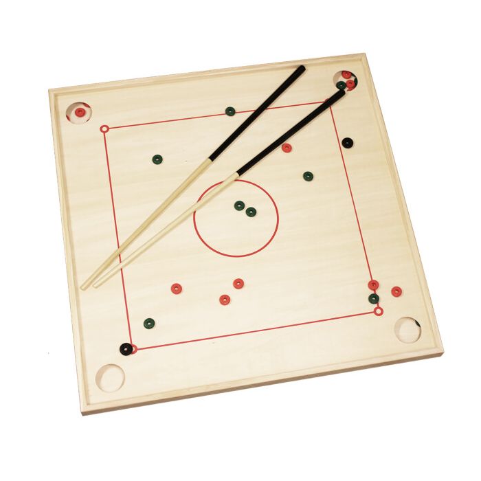 Houten Bobspel 88x88 cm incl 2x koeien