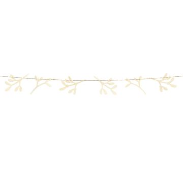 Mistletoenguirlande in Hout - 127 cm