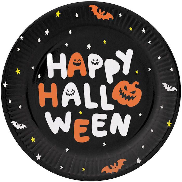 Happy Halloween Borden 6x - 23 cm