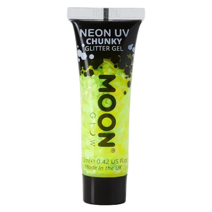 Neon UV Chunky Glitter Gel Geel 12 ml Moon Creations