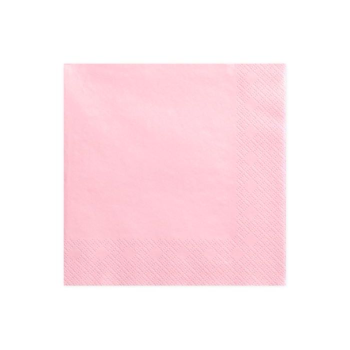 Pastelroze servetten 20x - 33x33 cm