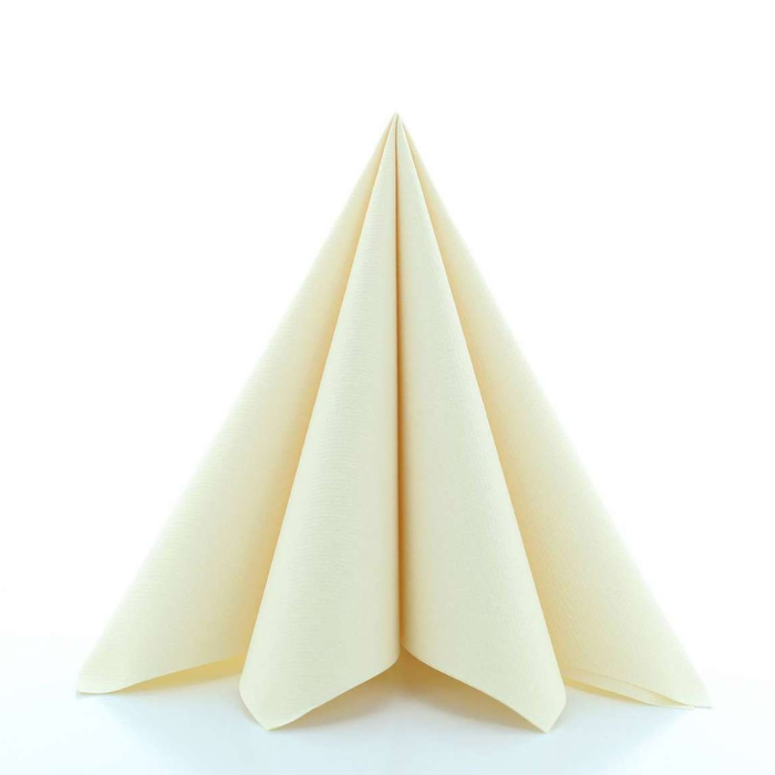 Luksus servetten champagne 12x - 40x40 cm
