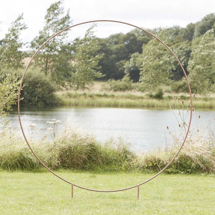 Huur rond koperen standaard - 2 meter