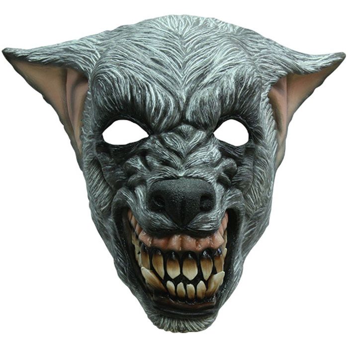 Griezelige Zilveren wolvenmasker