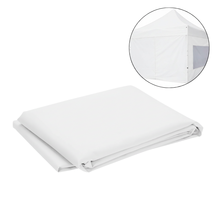 Zijwand met deur voor partytent 3x2 m wit