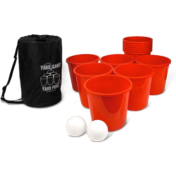 XXL Beer Pong m. 12 emmers en 2 ballen